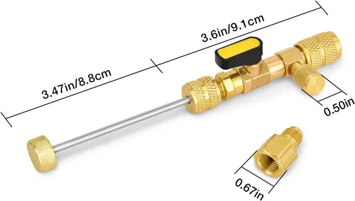 Vista 2 de Stanbroil Herramienta instaladora de núcleo de válvula con puerto de doble tamaño de 1/4 y 5/16 pulgadas, herramienta de válvula Schrader