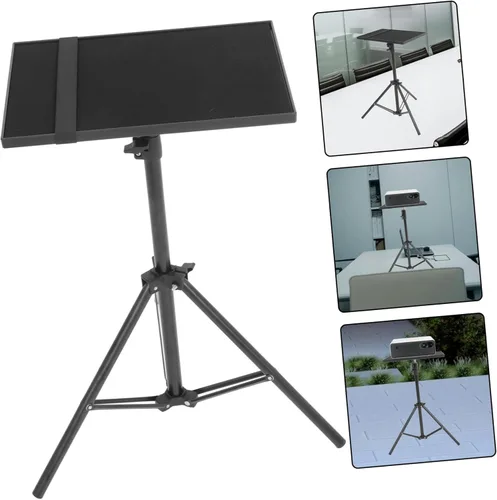 Vista 9 de Mikinona Práctico trípode de proyector de aleación de aluminio Soporte de tableta de altura ajustable