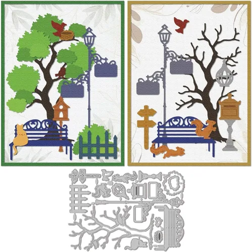 Vista 11 de GLOBLELAND Herramientas para asar a la parrilla, troqueles de corte para hacer tarjetas, troqueles de corte de barbacoa de primavera para bricolaje