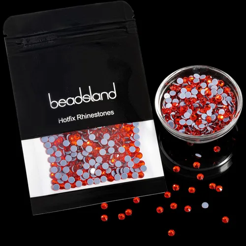Vista 55 de Beadsland Hotfix - 1440 diamantes de imitación de cristal con parte trasera plana para manualidades, ropa, decoraciones de bricolaje, cristal AB