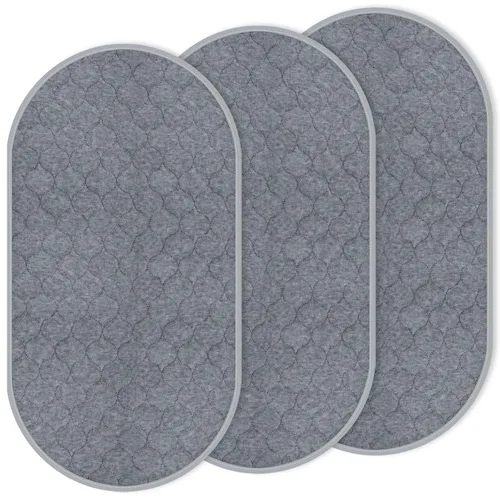 Forro acolchado para cambiar pañales para bebé, antideslizante, paquete de 3 almohadillas de incontinencia reutilizables de absorción pesada para