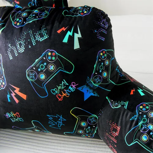 Vista 6 de Aimuan - Almohada de Respaldo para Niños para Jugar, Leer y Ver TV, Almohada de Cuña para Cama, Almohada de Respaldo con Brazos, Soporte de Espalda