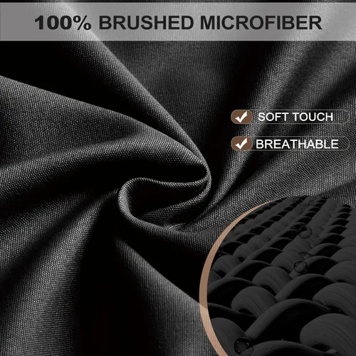 Vista 2 de FreshCulture Paquete de 2 sábanas bajeras individuales Sábana bajera de calidad de hotel tamaño individual Ultra suave y transpirable Microfibra