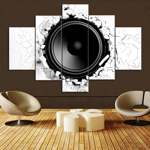 Vista 44 de Tumovo Music - 5 piezas pintura sobre lienzo
