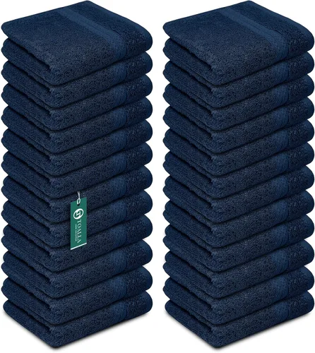Vista 12 de Paño 100% algodón, paquete de 60, 700 GSM, paño suave para cara y cuerpo, altamente absorbente, 12 x 12 pulgadas, aguamarina