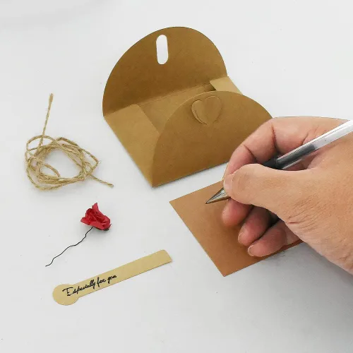 Vista 5 de Cute Mini Seed Envelopes with Heart Shaped Clasp - 10PCS, 4 x 2.75 inch (Pack of 2)