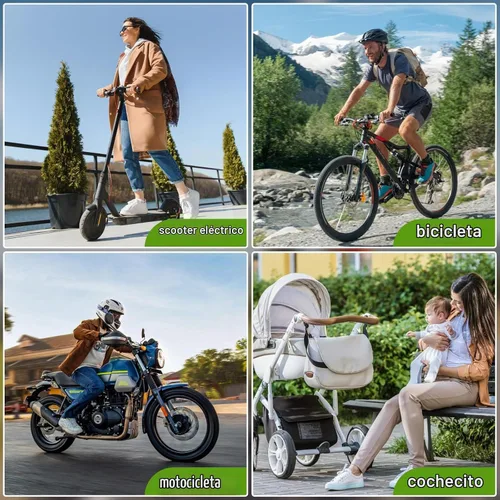 Vista 10 de eLinkSmart - Cerradura de bicicleta de huellas dactilares, bloqueo de cable