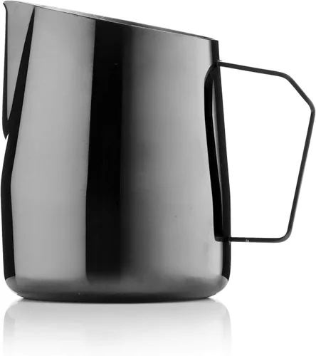 Vista 11 de Barista & Co. The Professional Standard Dial In Jarra de leche, color negro (20.3 fl oz - 20 fl oz) (acero inoxidable, 20.3 fl oz (20 fl oz))
