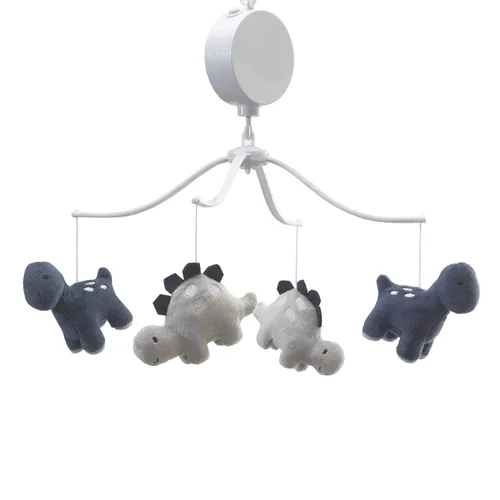 Bedtime Originals Roar Dinosaur Musical Móvil, Azul/Gris