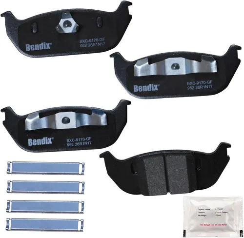Vista 208 de Pastillas de Freno Traseras Cerámicas Bendix Priority1 CFC1510 para INFINITI QX56 2013-2011, QX80 2024-2014, Nissan Armada 2023-2017