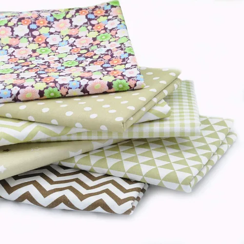 Vista 10 de Paquete de tela gruesa de algodón precortada, de sarga de algodón, surtido de tela estampada a rayas, para manualidades, para costura, manualidades