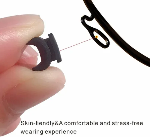 Vista 2 de Almohadillas de silicona suave para la nariz, almohadillas de nariz para gafas de sol, almohadillas de nariz deslizantes