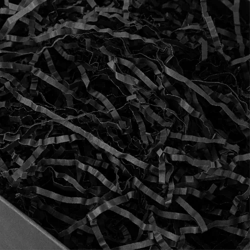 Vista 21 de PLINJOY 2 libras de papel triturado de corte arrugado para relleno de cesta de regalo, papel de confeti triturado, relleno de papel para caja, Negro