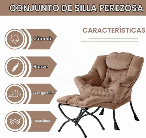 Vista 5 de LITA Lazy Chair, cómoda silla de lectura con acento Rosa bebé