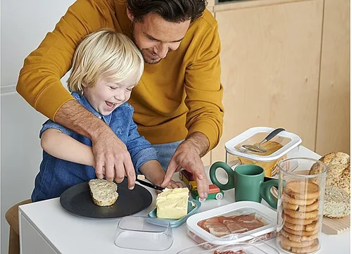 Vista 2 de Rosti Caja de almacenamiento con tapa transparente - Capacidad de 2000 mililitros, Caja para queso.
