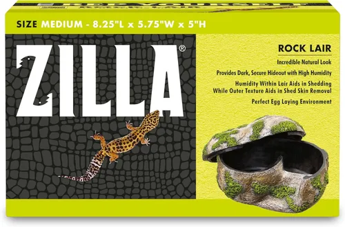 Vista 13 de Zilla Guarida de roca para terrario de mascotas, escondite para reptiles para lagartos, gecos y más, pequeño