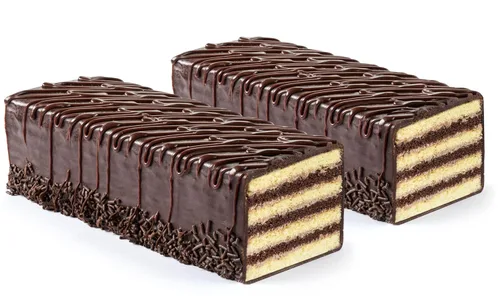 Vista 10 de Pastel de siete capas Petit Four Cakes Dobosh Torte Deliciosos pasteles de 7 capas Kosher Sin lácteos y nueces 16 onzas por pastel