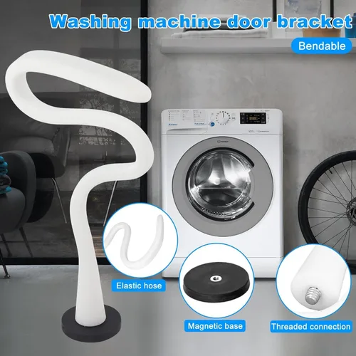 Vista 4 de AYNEFY Soporte flexible para puerta de lavadora, soporte magnético universal para lavadora de carga frontal, mantiene la puerta de secado