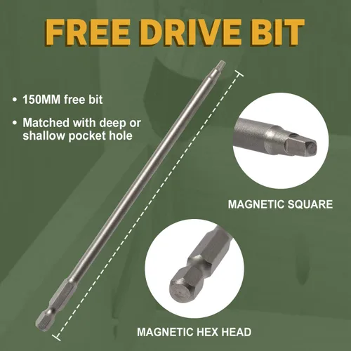 Vista 4 de LIONMAX Tornillos para agujeros de bolsillo de 1-1/4 pulgadas, 100 piezas Tornillo interior para bolsillo #8 x 1-1/4", rosca gruesa, accionamiento