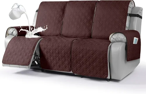Vista 34 de VANSOFY Fundas impermeables para sofá reclinable, fundas para sofá, fundas lavables para sofá reclinable, protector antideslizante de muebles