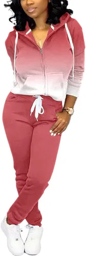 Vista 13 de Mrskoala Conjuntos de dos piezas para mujeres Chándal Conjuntos de sudadera Conjuntos de entrenamiento para trotar Ropa de descanso con bolsillo