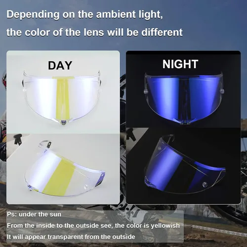 Vista 2 de AGV - Visera de casco Pista resistente a los arañazos, protector de repuesto, para AGV Pista motocicleta, escudo contra el viento, ajuste de cara