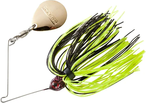 Vista 16 de Booyah Pond Magic Señuelo de pesca de róbalo con hoja giratoria para aguas pequeñas