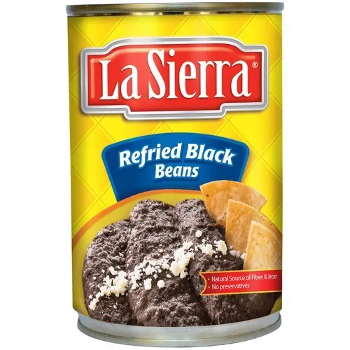 La Sierra Beans - Lata de 15 a 19 onzas (paquete de 6) Seleccione el sabor a continuación (frijoles negros refritos, 15 onzas)