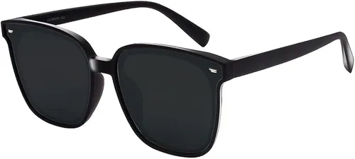 VARZAR - Gafas de sol cuadradas para mujer, hombre, polarizadas, ligeras, retro, de gran tamaño