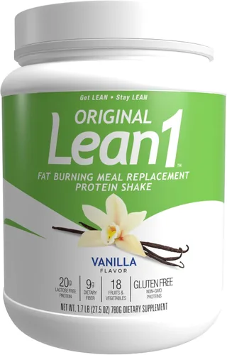 Vista 9 de LEAN1 polvo de proteína de reemplazo de comida, sabor chocolate, tubo de 15 porciones