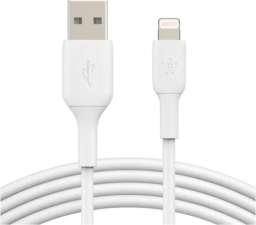 Vista 6 de Cable Lightning Belkin BoostCharge - 3.3 pies/1M - Certificado MFi Cargador de iPhone de Apple Cable USB a Lightning - Cable de iPhone - Cable