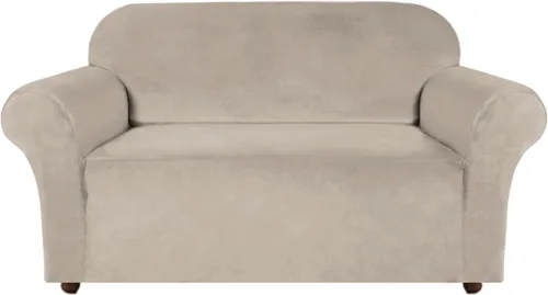 Vista 53 de Turquoize Fundas de terciopelo para sillas reclinables con bolsillo, fundas elásticas para sillas reclinables, 1 pieza de terciopelo para muebles