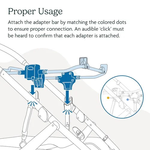 Vista 5 de UPPAbaby Adaptador de asiento de coche infantil para Chicco