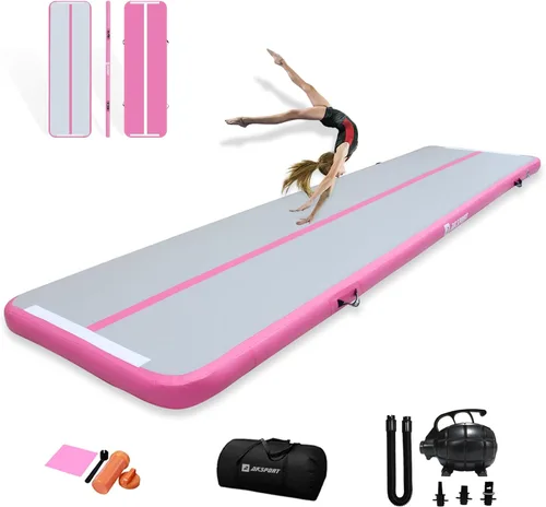 Vista 21 de AKSPORT - Tapete de aire para gimnasia o acrobacias, inflable, con bomba de aire para uso