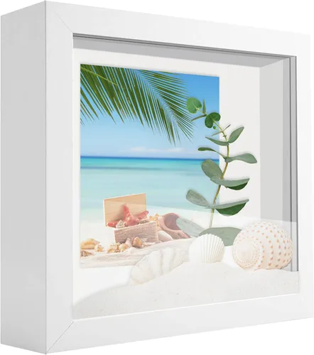 Vista 31 de Marco expositor 4x6 tipo shadow box, de madera con plexiglás, caja expositora para objetos de interés, medallas, manualidades, entradas y fotos