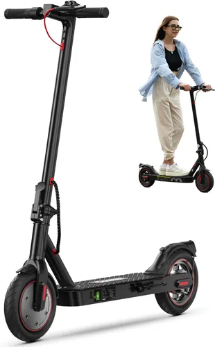 iScooter - Scooter eléctrico con autonomía de 23/18/12 millas, velocidad máxima de 22/19/18 mph, con control de crucero y sistema de doble freno,