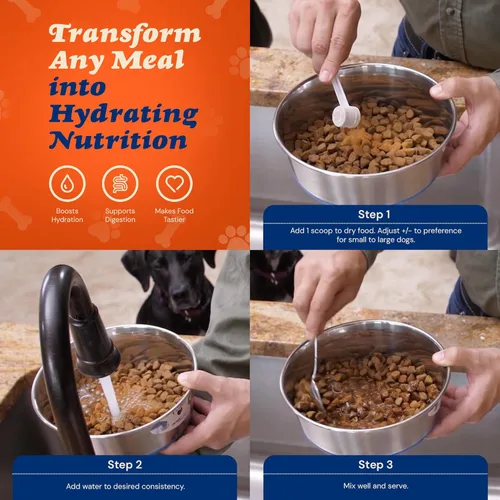 Vista 9 de CLEAR CONSCIENCE PET® Paw Jus™ SuperGravy® – Salsa de comida natural para perros – Mezcla de alimentos de caldo de hidratación – Grado humano