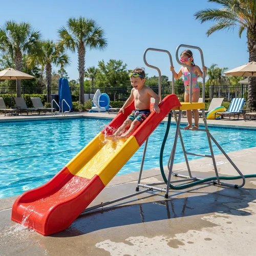 Vista 7 de Outdoor Slide for Kids, 6.4FT Backyard Slide with Stair Slide, Heavy-Duty Playground Equipment for Backyard, Pool Side, Lawn & Garden, Stable, for