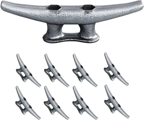 Tacos de muelle de hierro galvanizado de 4" (paquete de 8)