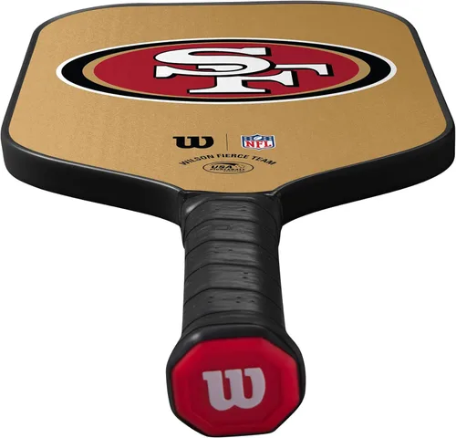 Vista 4 de Wilson NFL Collection - Palas de pickleball Fierce Team, tamaño de agarre 2-4 1/4 pulgadas