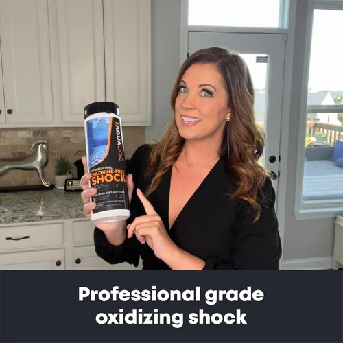 Vista 8 de AquaDoc - Choque de bañera de hidromasaje sin cloro - 32 oz - Choque de spa mejorado para ayudar al bromo y el cloro - Oxidante de spa fabricado