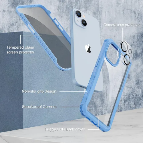 Vista 88 de CENHUFO Funda de privacidad para iPhone 11 Pro, funda de cuerpo completo con protector de pantalla de privacidad de vidrio templado 9H integrado