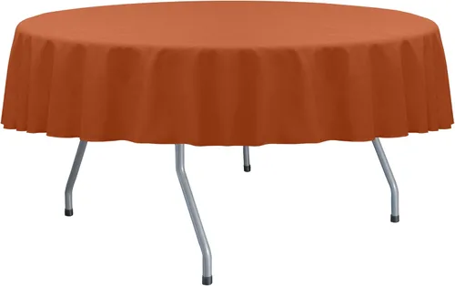 Vista 10 de ULTIMATE TEXTILE Cotton-Feel - Mantel redondo de comedor fino de 72 pulgadas, color verde salvia