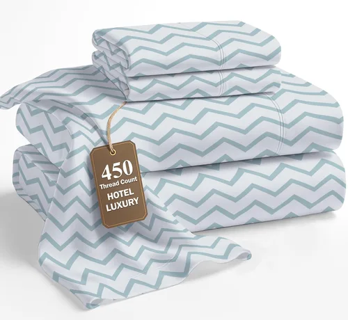 Vista 10 de LANE LINEN - Sábanas tamaño Queen, 450 hilos, 100% algodón, de satén, sábanas refrescantes, suaves y transpirables, con bolsillo profundo, 4 piezas