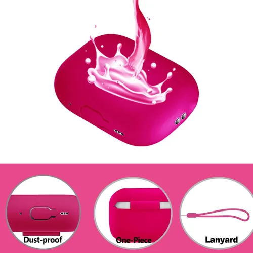 Vista 4 de Funda compatible con Airpods Pro de 2 generación 2022, funda protectora delgada de silicona suave con cordón LED frontal visible para AirPods Pro 2