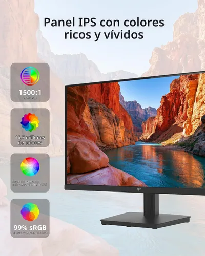 Vista 4 de KTC Monitor de computadora para juegos de 24 pulgadas 144Hz, panel FHD IPS