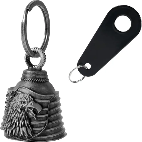 Vista 15 de GARGOYLE BELLS Campanas de motocicleta para motociclista de buena suerte, campanas de guardián, accesorio de motocicleta para la suerte
