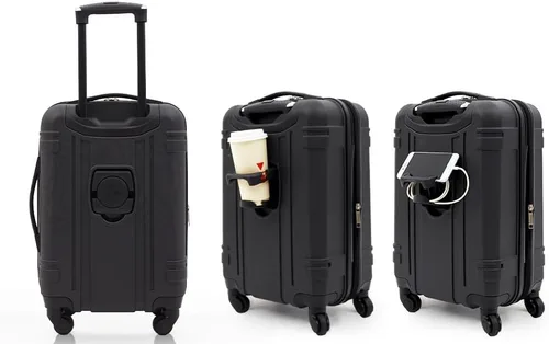 Vista 2 de Wrangler Equipaje de mano rígido astral de 20", Negro -, Equipaje de mano rígido astral de 20