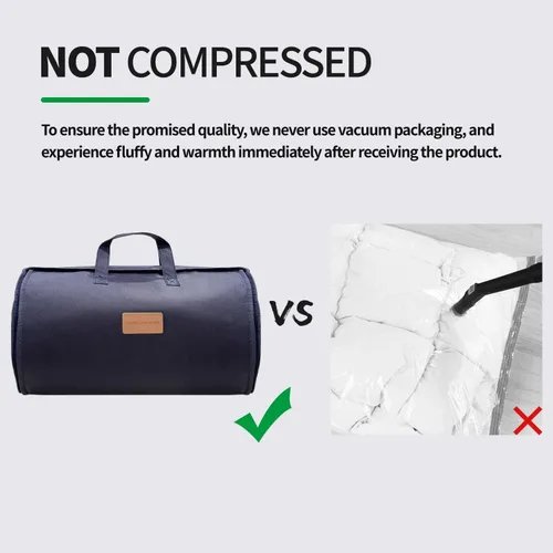 Vista 3 de Edredón de cama sin comprimir mejorado de alta calidad para todas las estaciones, edredón relleno de 100% algodón, reversible, ligero, suave