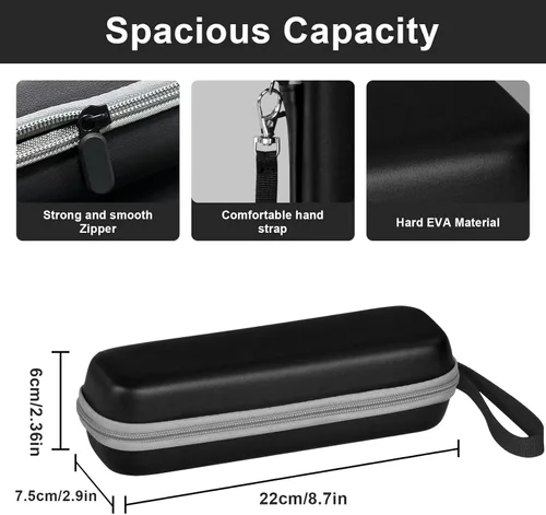 Vista 2 de Estuche de viaje para cepillo de dientes para Oral-B/Oral-B Pro 1000 1500 5000 7000 7500 6000 9600/Philips Sonicare 4100 5100 1100 6100 5300 cepillo